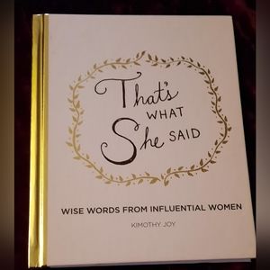 Words from Influential Women Book